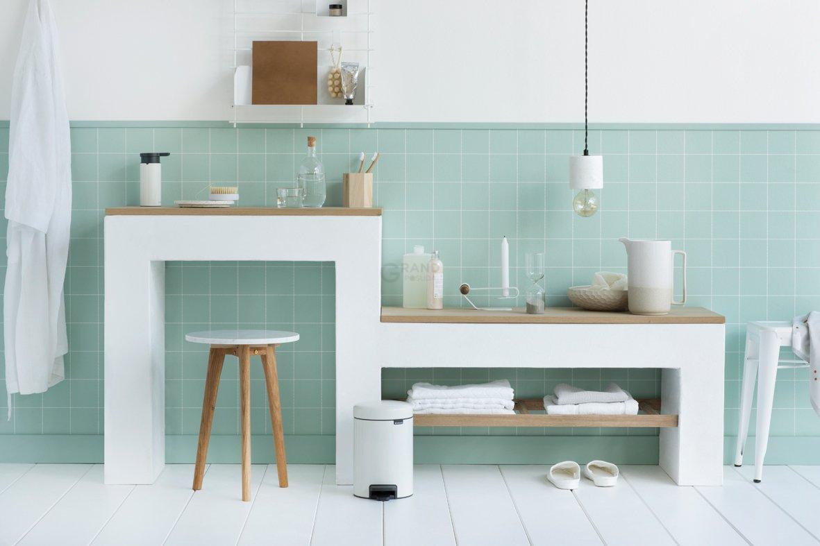 Brabantia Сміттєвий бак з педаллю 3 л безшумний білий NewIcon | https://grandposuda.com.ua