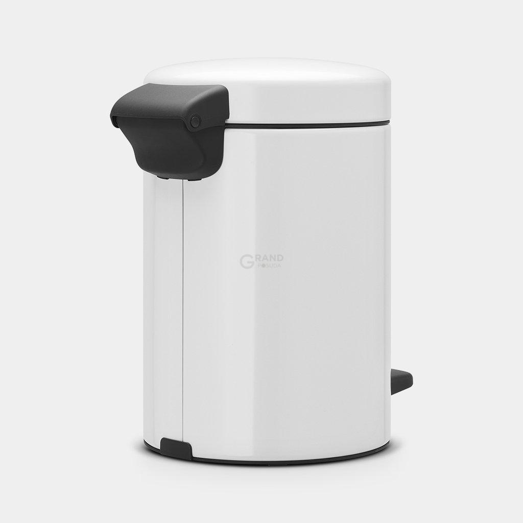 Brabantia Сміттєвий бак з педаллю 3 л безшумний білий NewIcon | https://grandposuda.com.ua