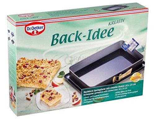 Dr. Oetker Форма для выпечки разъемная прямоугольная 29 x 42 x 7 см Back - Idee Kreativ | https://grandposuda.com.ua