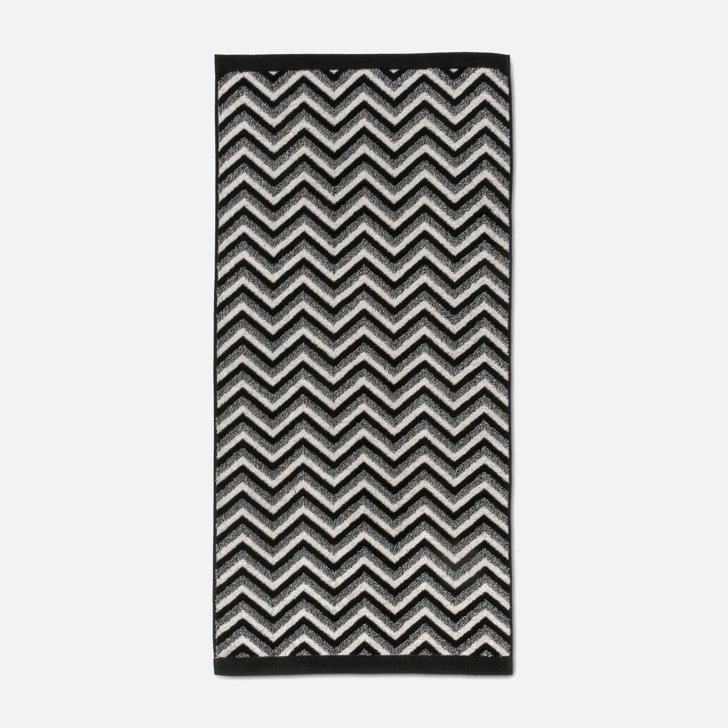 Рушник для рук 50х100 см, ivory / black Graphic Möve | https://grandposuda.com.ua