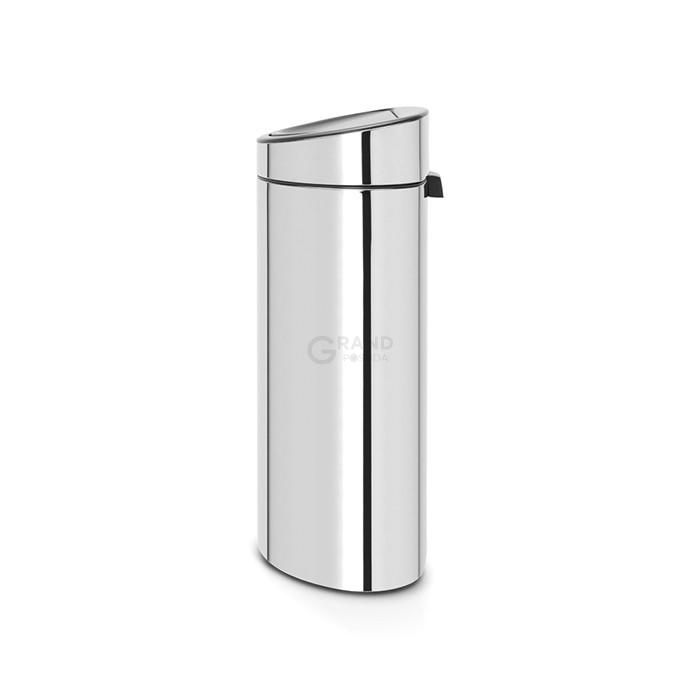 Brabantia Сміттєвий бак 40 л глянцева сталь Touch Bin | https://grandposuda.com.ua