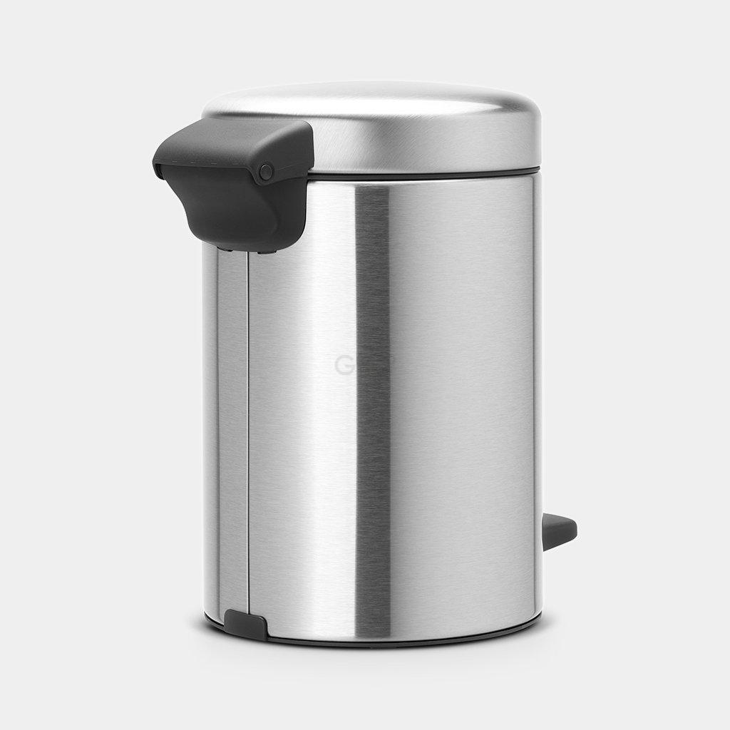 Brabantia Сміттєвий бак з педаллю 3 л безшумний сталевий матовий NewIcon | https://grandposuda.com.ua
