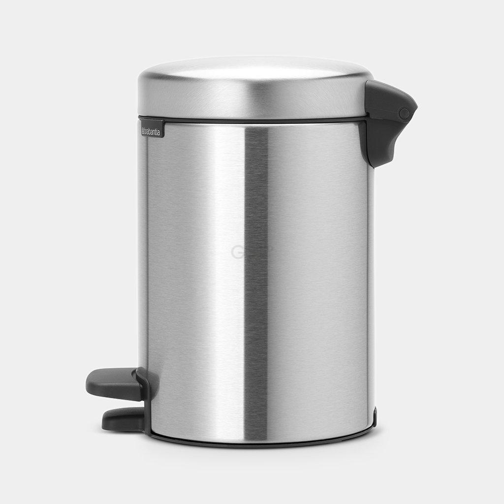 Brabantia Сміттєвий бак з педаллю 3 л безшумний сталевий матовий NewIcon | https://grandposuda.com.ua