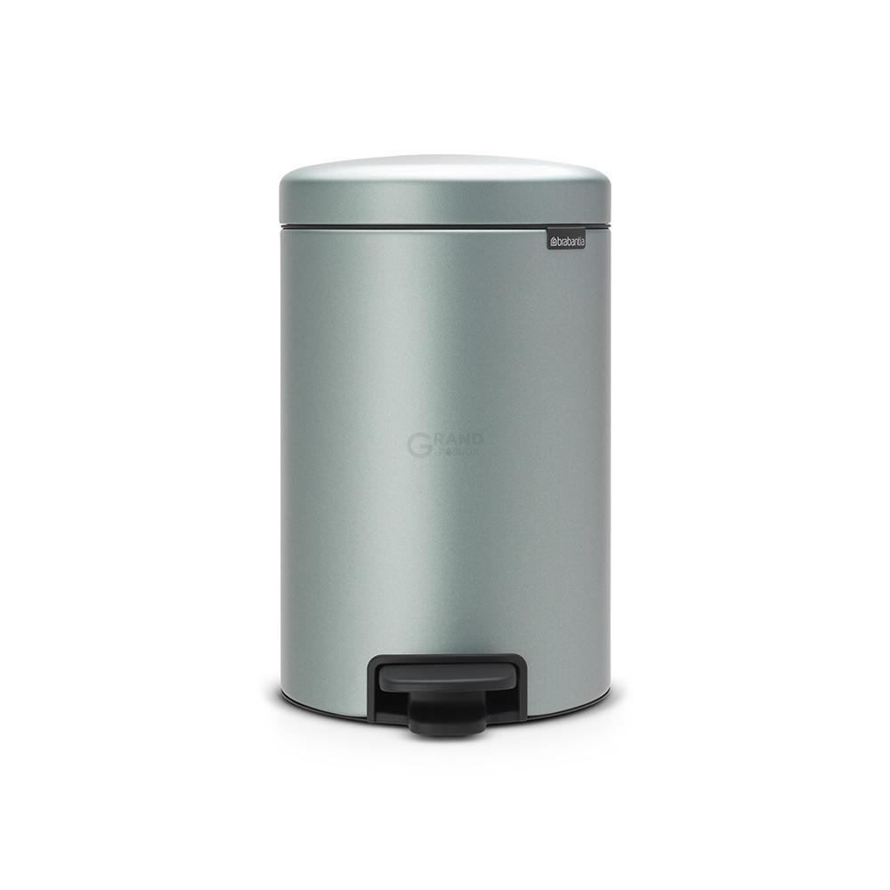 Brabantia Сміттєвий бак з педаллю 3 л безшумний мятний металік NewIcon | https://grandposuda.com.ua
