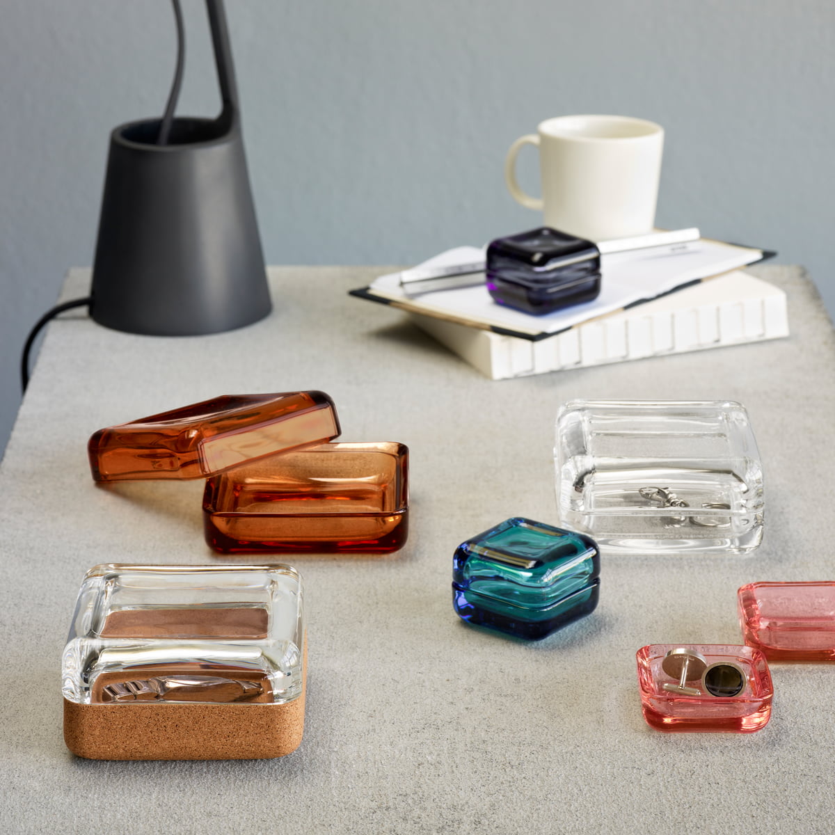 Iittala Шкатулка 5,5х10,8х10,8 см серая Vitriini | https://grandposuda.com.ua