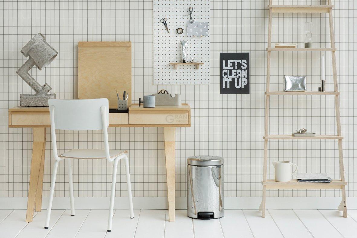Brabantia Сміттєвий бак з педаллю 12 л безшумний сталевий глянсовий NewIcon | https://grandposuda.com.ua