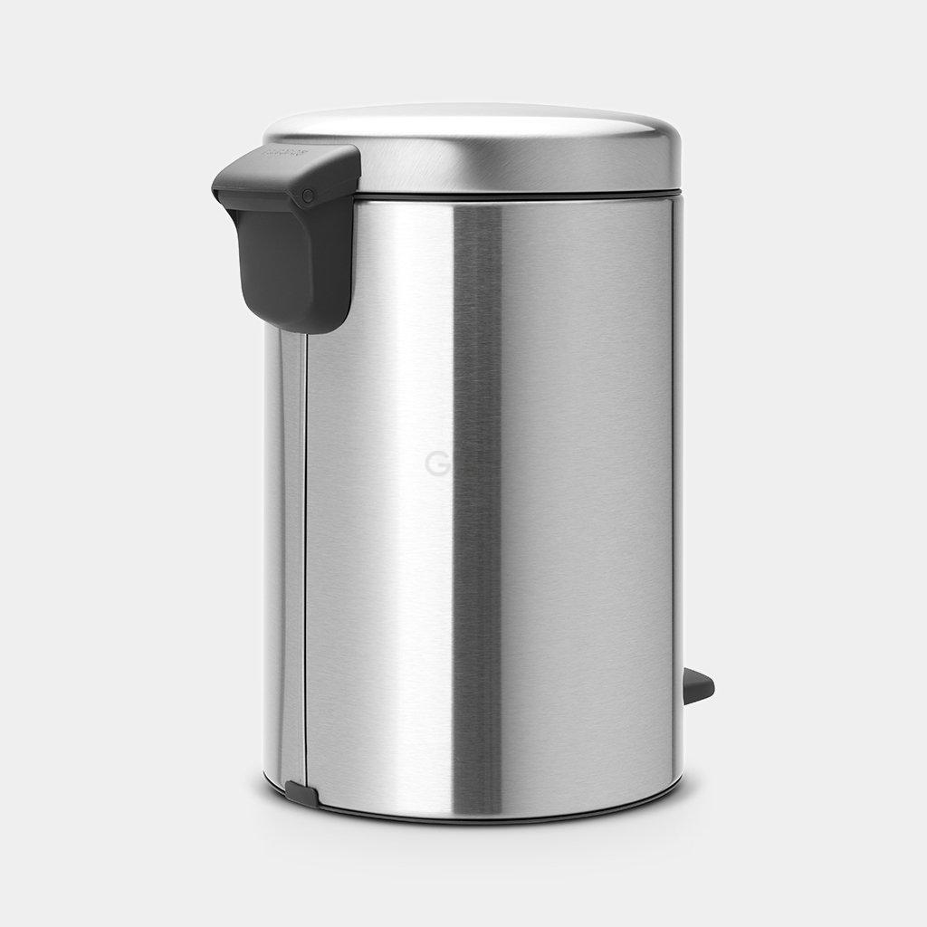Brabantia Сміттєвий бак з педаллю 12 л безшумний сталевий матовий NewIcon | https://grandposuda.com.ua