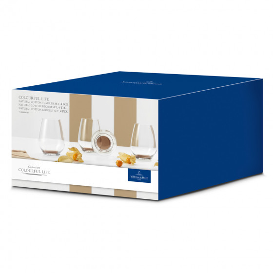Villeroy & Boch Набор стаканов для коктейлей 0.42 л 4 предмета Colourful Life Natural Cotton | https://grandposuda.com.ua
