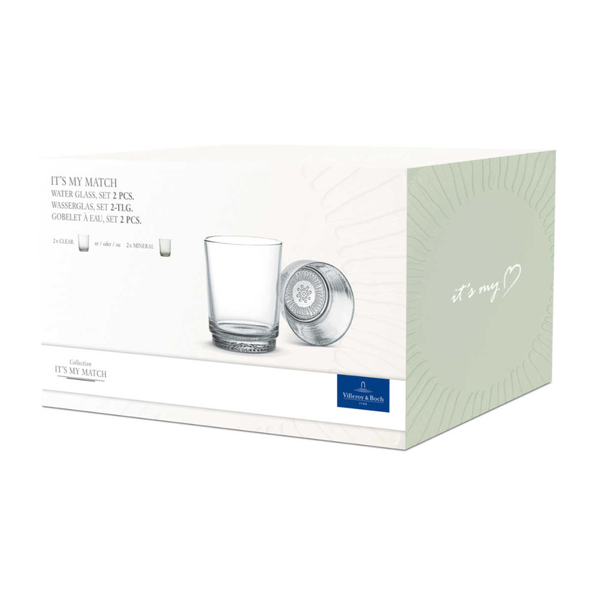 Villeroy & Boch Стаканы 380 мл прозрачные 2 предмета It's my match | https://grandposuda.com.ua