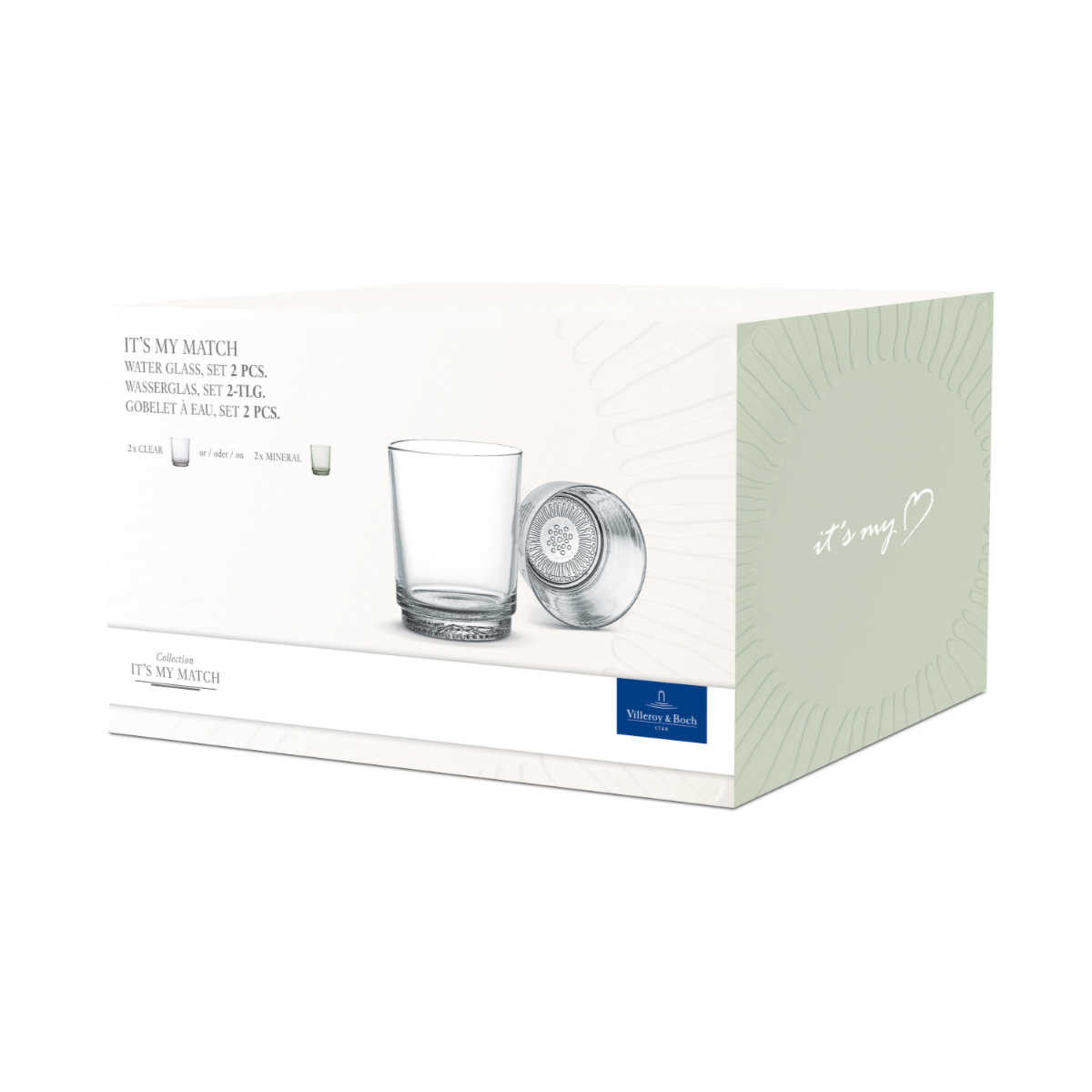 Villeroy & Boch Стаканы 380 мл зеленые 2 предмета It's my match | https://grandposuda.com.ua