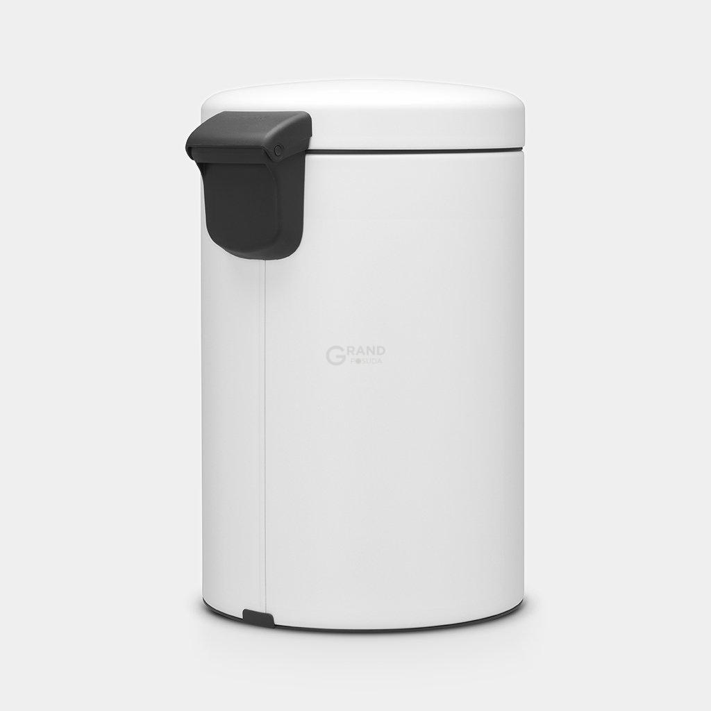 Brabantia Сміттєвий бак з педаллю 12 л безшумний мінерально-білий NewIcon | https://grandposuda.com.ua