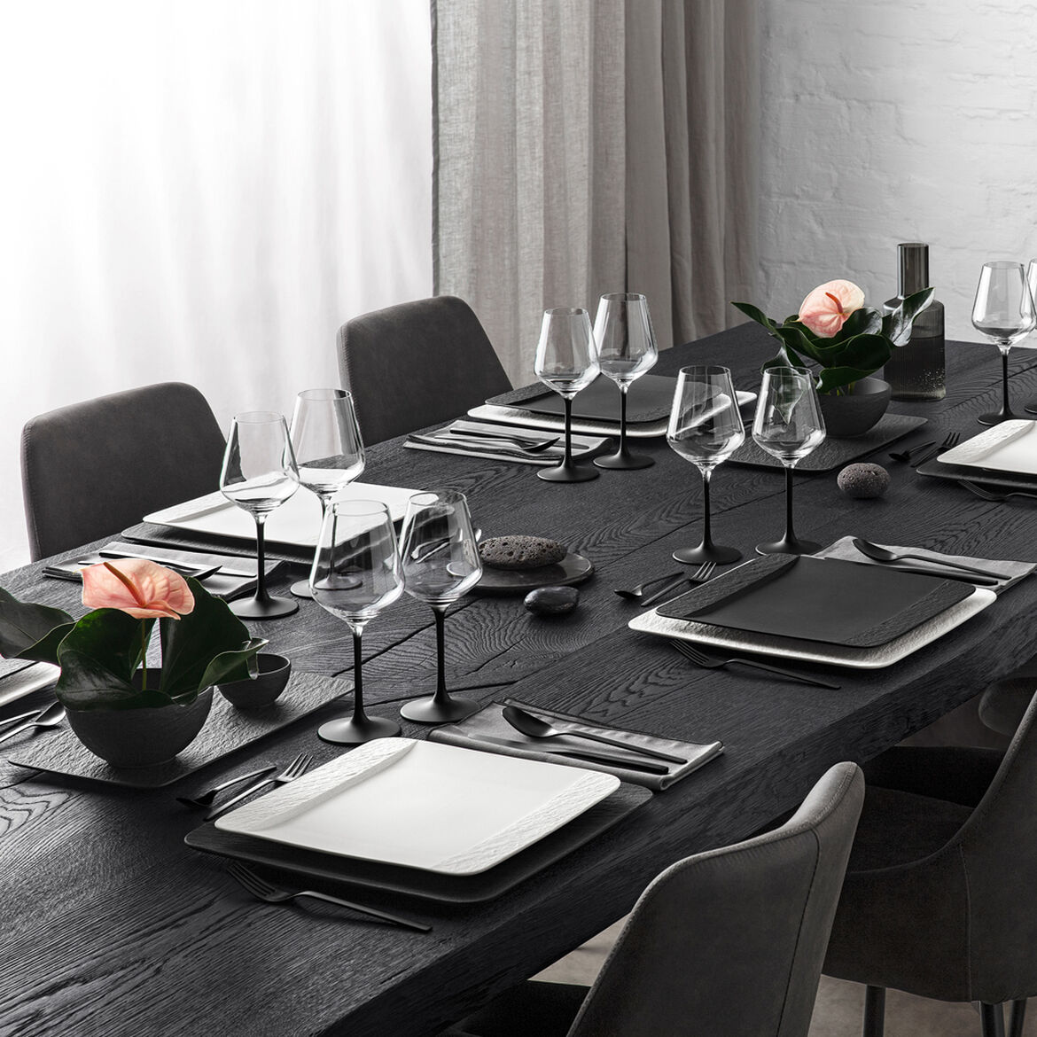 Villeroy & Boch Набір з 4 келихів для білого вина 380 мл Manufacture Rock | https://grandposuda.com.ua