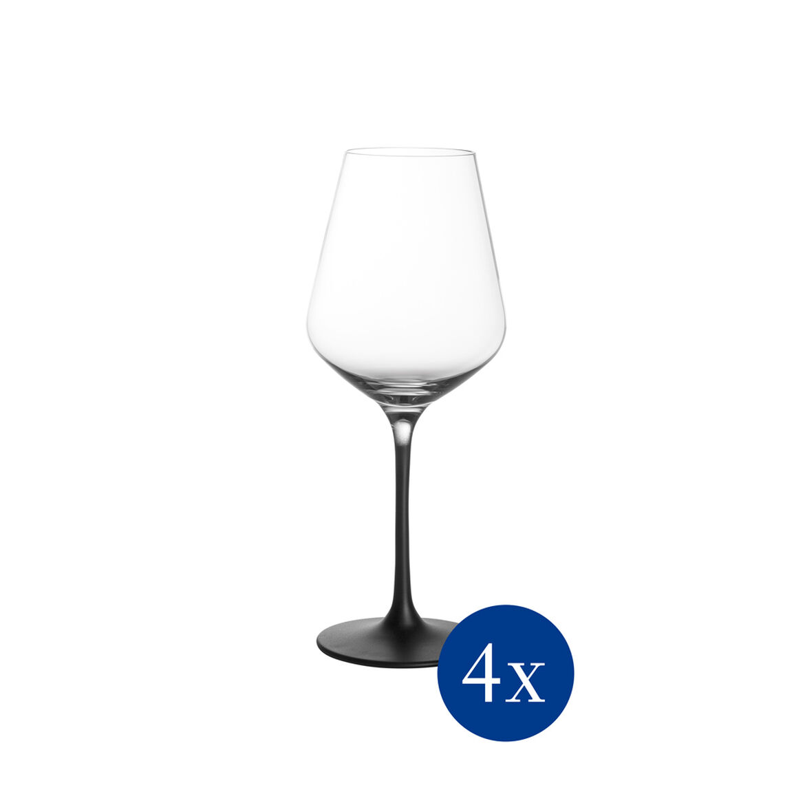 Villeroy & Boch Набір з 4 келихів для білого вина 380 мл Manufacture Rock | https://grandposuda.com.ua