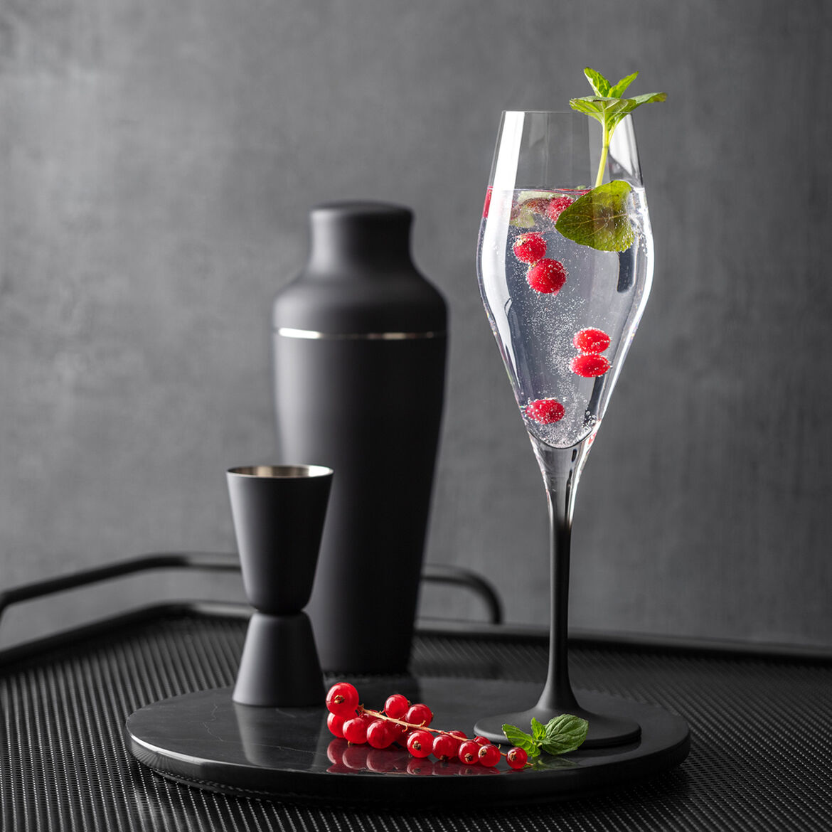 Villeroy & Boch Набор из 4 бокалов для шампанского 260 мл Manufacture Rock | https://grandposuda.com.ua