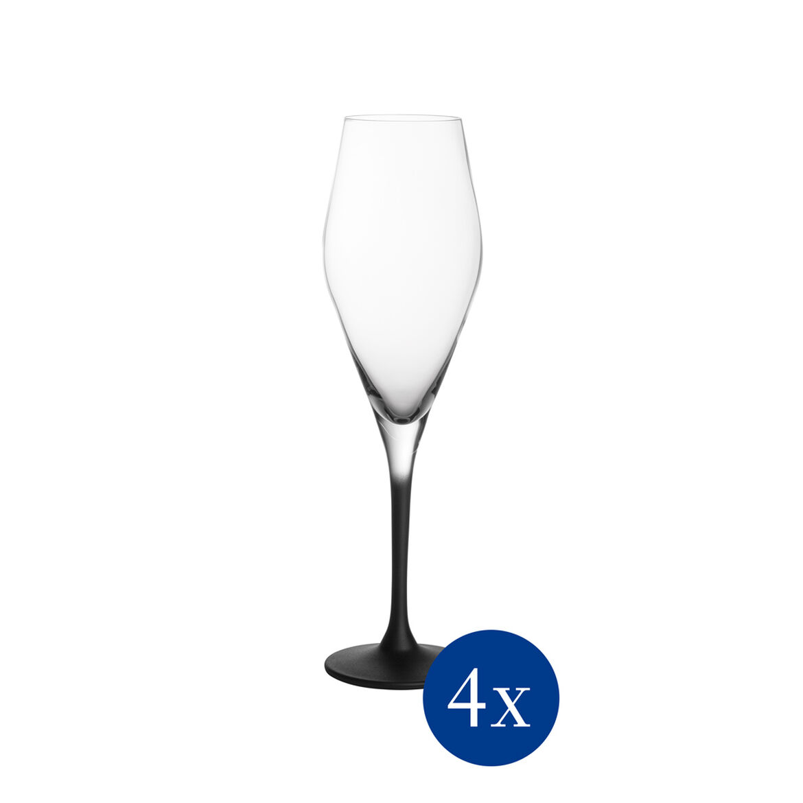 Villeroy & Boch Набір з 4 келихів для шампанського 260 мл Manufacture Rock | https://grandposuda.com.ua