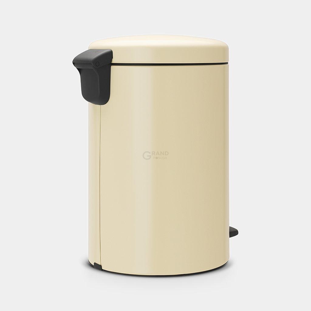 Brabantia Сміттєвий бак з педаллю 20 л безшумний мигдальний NewIcon | https://grandposuda.com.ua