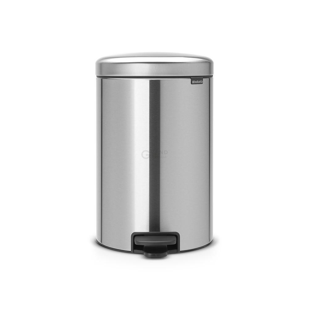 Brabantia Сміттєвий бак з педаллю 20 л безшумний сталевий матовий NewIcon | https://grandposuda.com.ua