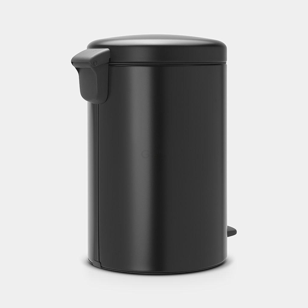Brabantia Сміттєвий бак з педаллю 20 л безшумний чорний матовий NewIcon | https://grandposuda.com.ua