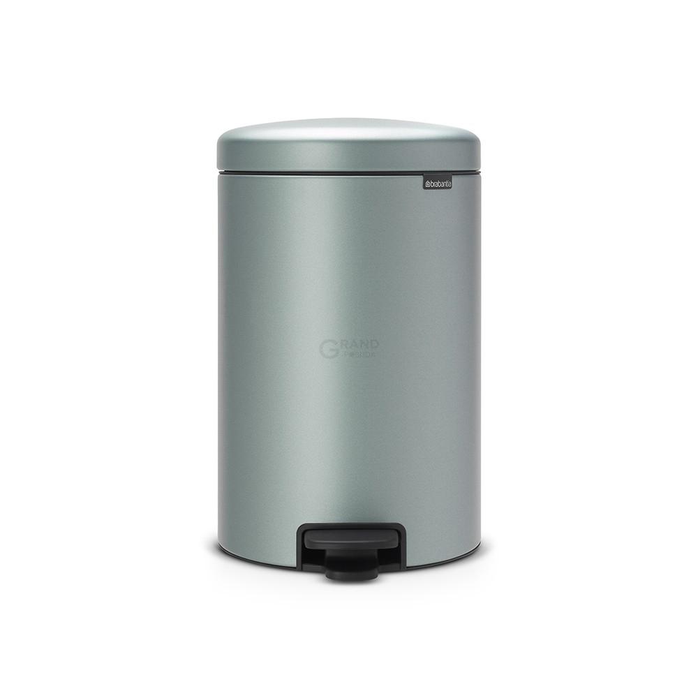 Brabantia Сміттєвий бак з педаллю 20 л безшумний мятний металік NewIcon | https://grandposuda.com.ua
