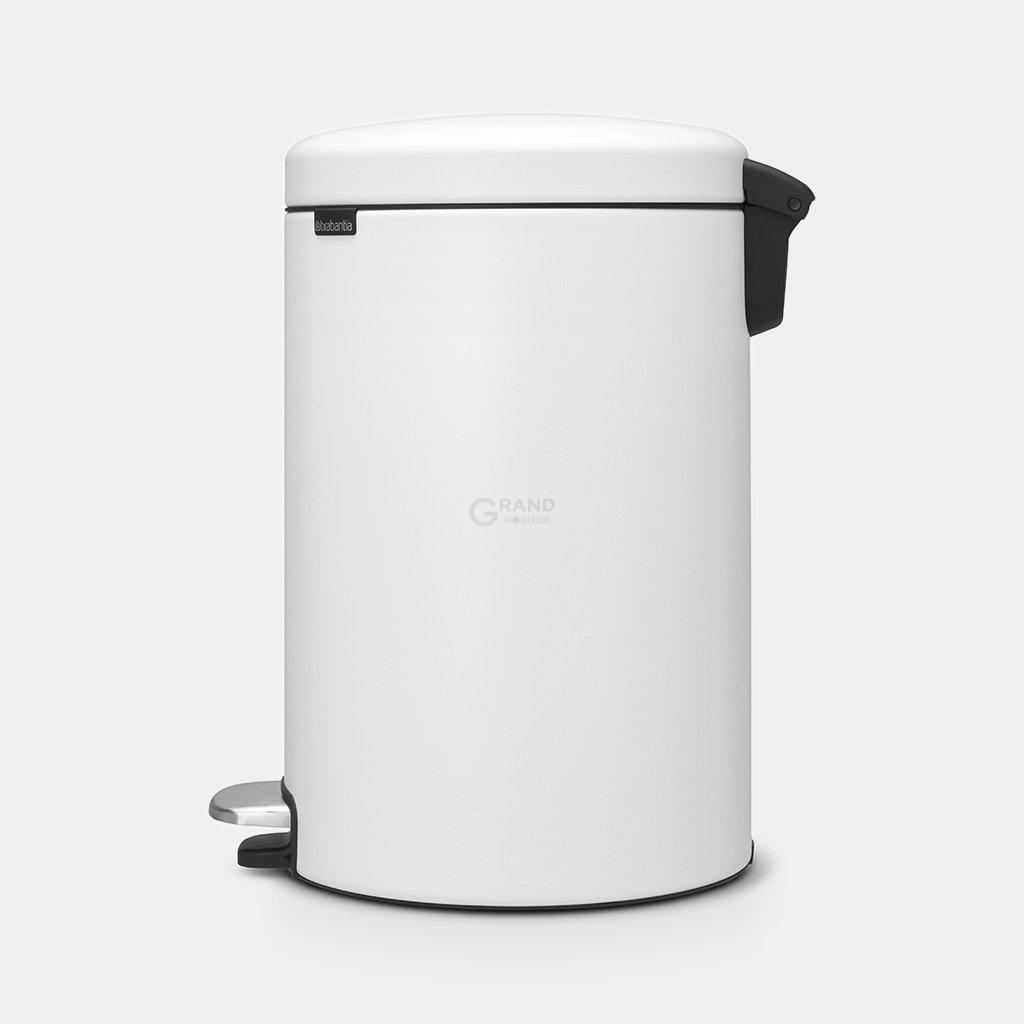 Brabantia Сміттєвий бак з педаллю 20 л безшумний мінерально-білий NewIcon | https://grandposuda.com.ua