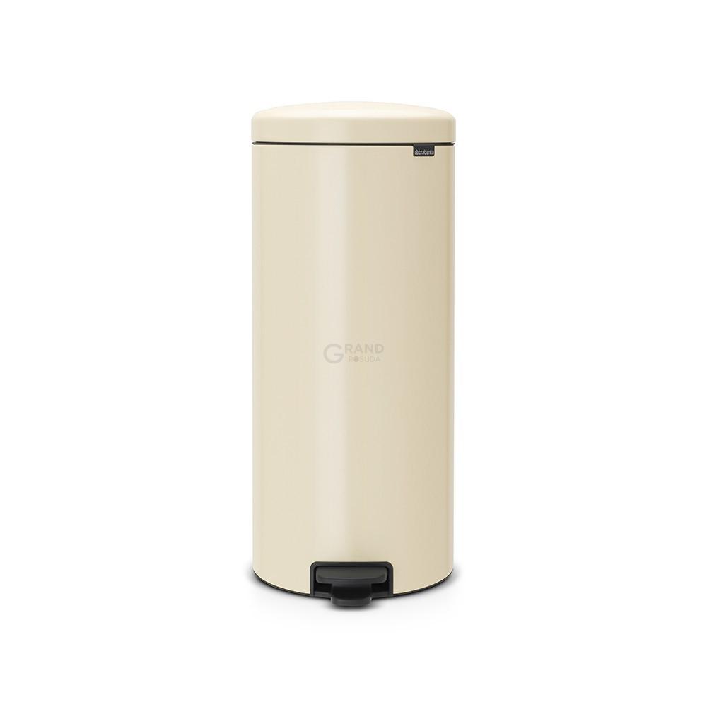 Brabantia Сміттєвий бак з педаллю 30 л безшумний мигдальний NewIcon | https://grandposuda.com.ua