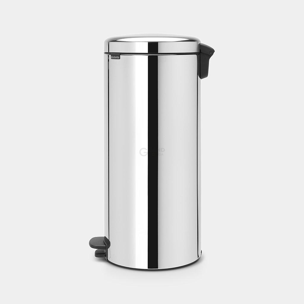 Brabantia Сміттєвий бак з педаллю 30 л безшумний сталевий глянсовий NewIcon | https://grandposuda.com.ua