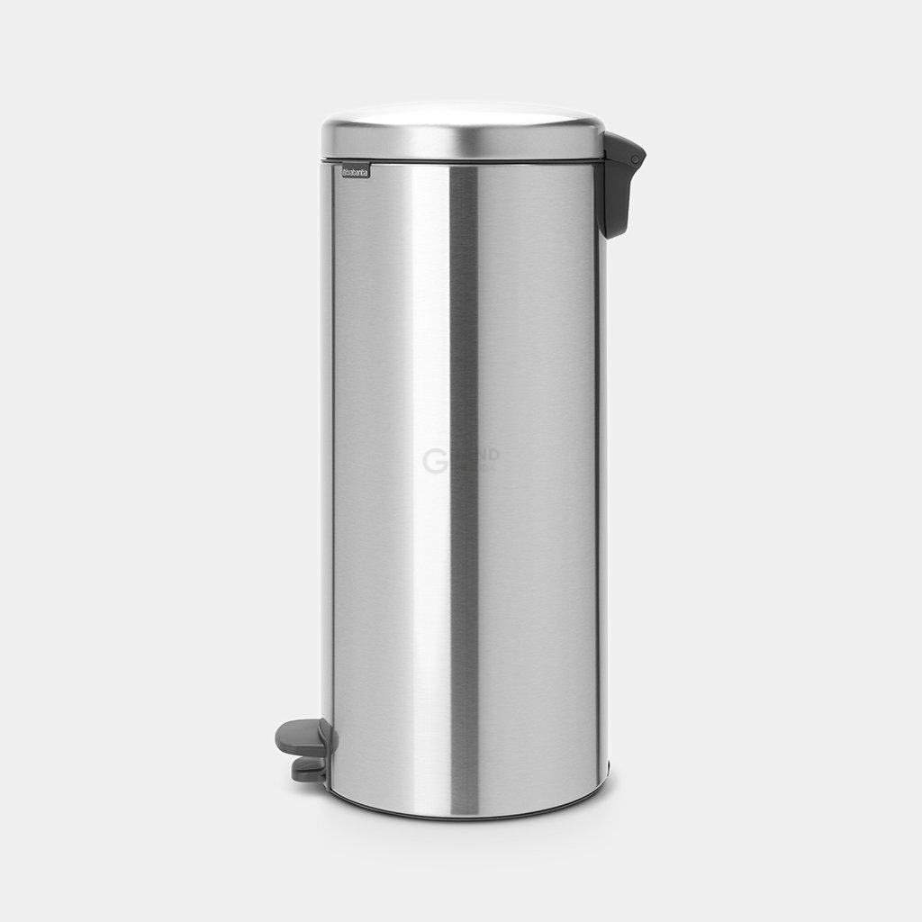 Brabantia Сміттєвий бак з педаллю 30 л безшумний сталевий матовий NewIcon | https://grandposuda.com.ua