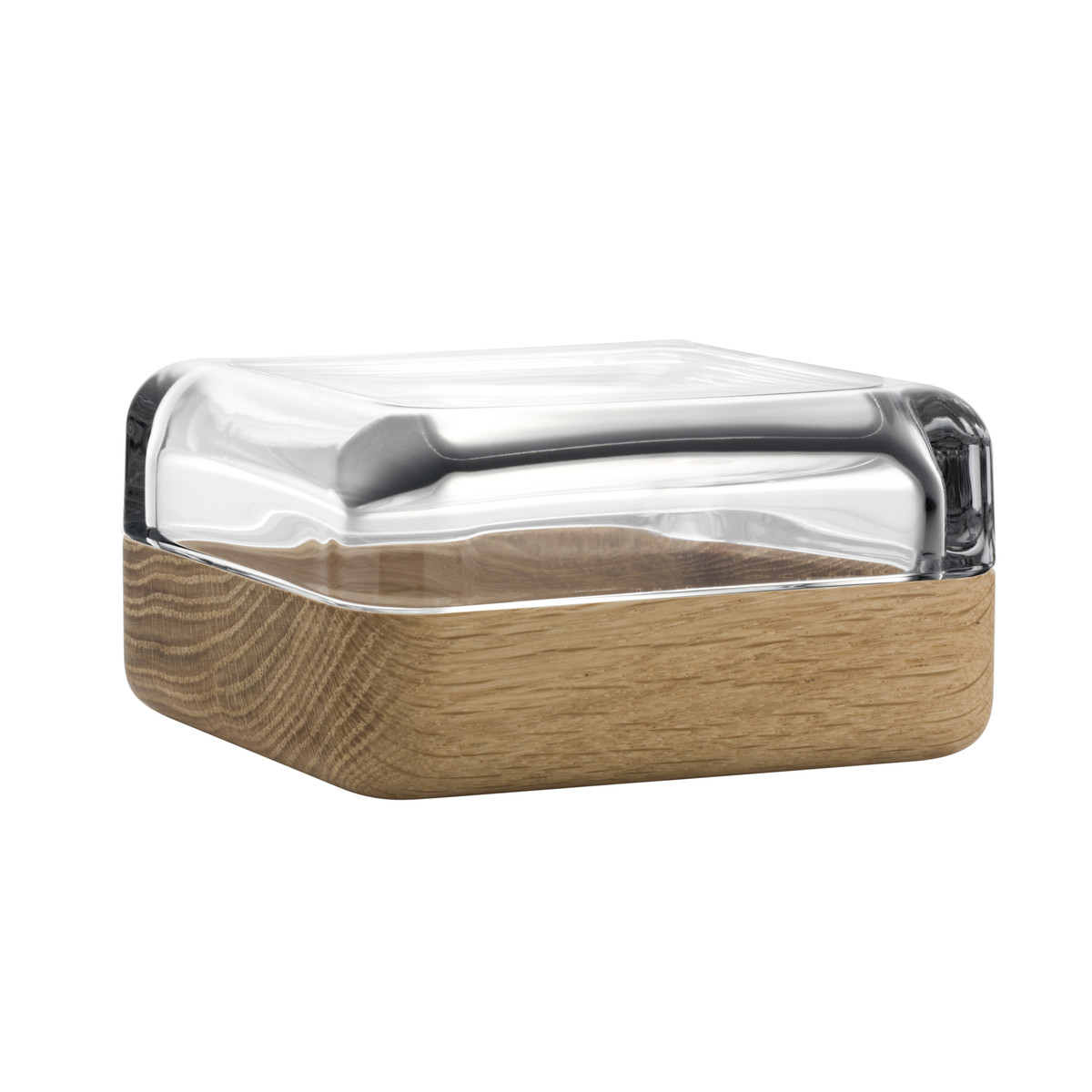Iittala Шкатулка 5,5х10,8х10,8 см прозрачная/коричневая Vitriini | https://grandposuda.com.ua
