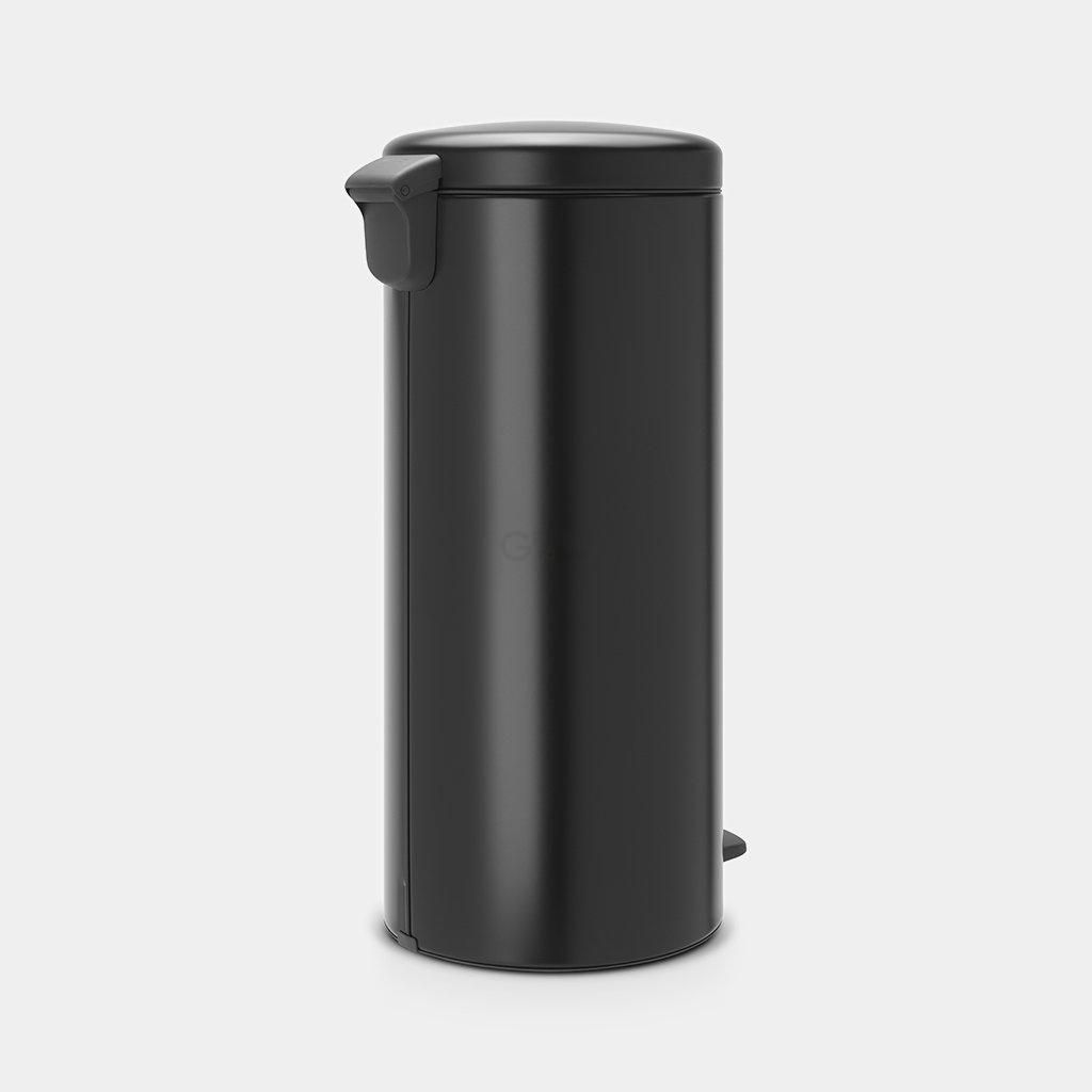 Brabantia Сміттєвий бак з педаллю 30 л безшумний чорний матовий NewIcon | https://grandposuda.com.ua