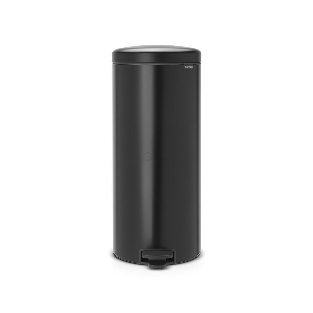 Brabantia Сміттєвий бак з педаллю 30 л безшумний чорний матовий NewIcon | https://grandposuda.com.ua
