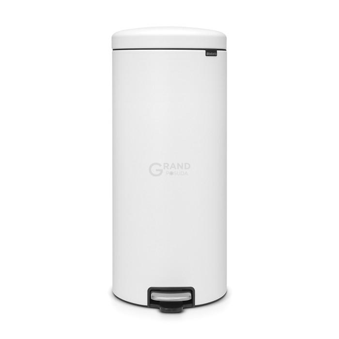 Brabantia Сміттєвий бак з педаллю 30 л безшумний мінерально-білий NewIcon | https://grandposuda.com.ua