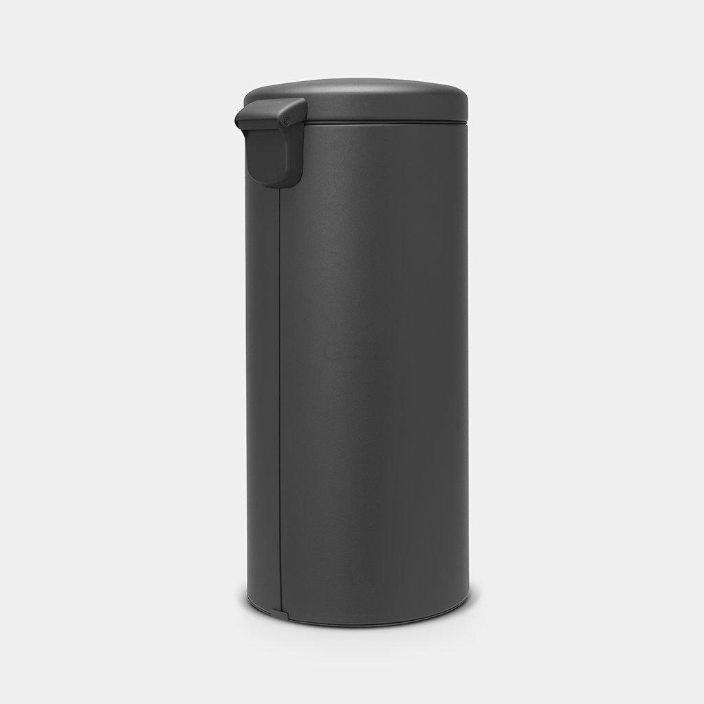 Brabantia Сміттєвий бак з педаллю 30 л безшумний мінерально-графітовий NewIcon | https://grandposuda.com.ua