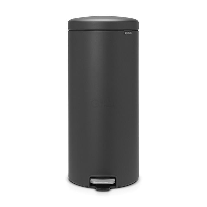Brabantia Сміттєвий бак з педаллю 30 л безшумний мінерально-графітовий NewIcon | https://grandposuda.com.ua