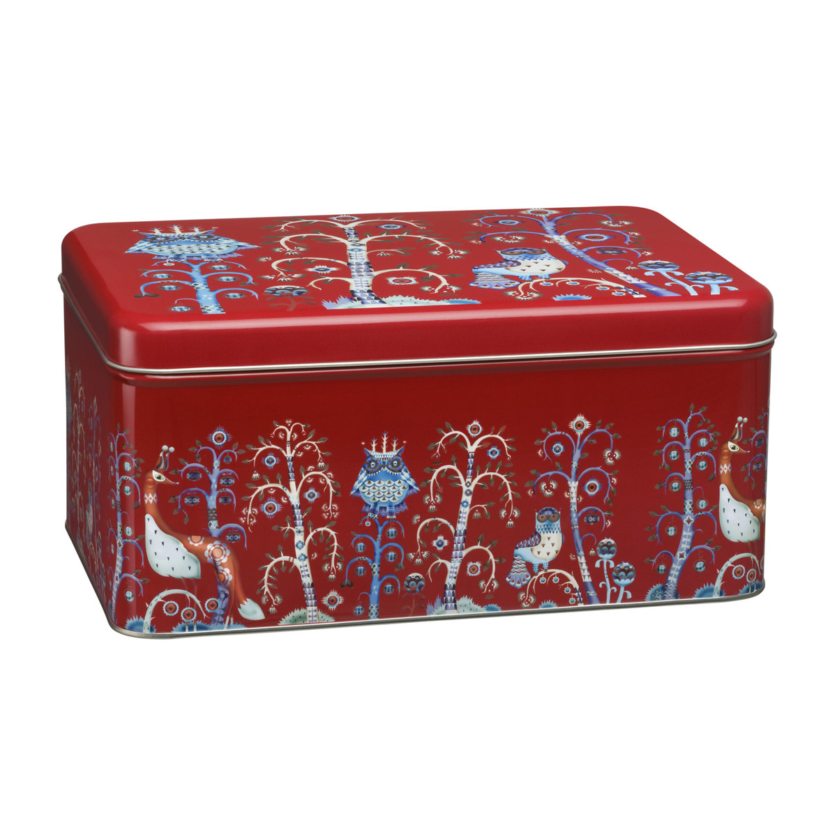 Iittala Ємність для зберігання 17,8х13х28 см червона Taika | https://grandposuda.com.ua