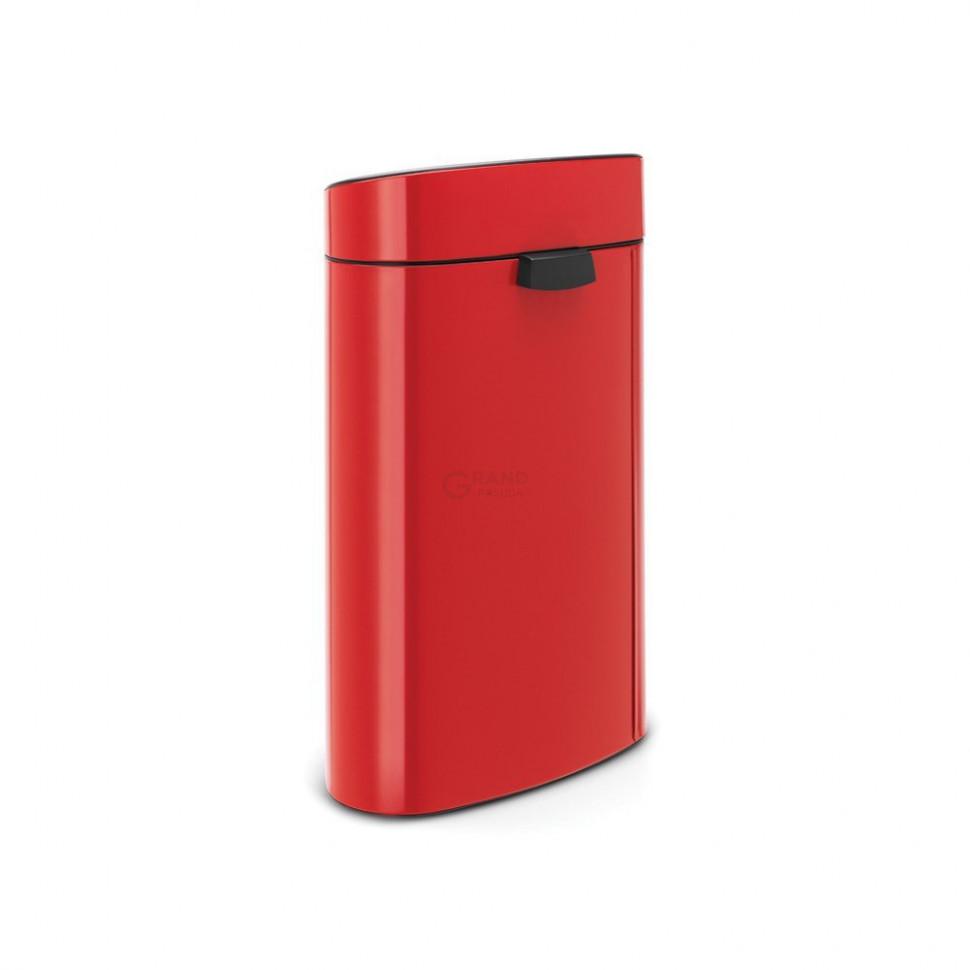 Brabantia Сміттєвий бак 40 л червоний Touch Bin | https://grandposuda.com.ua