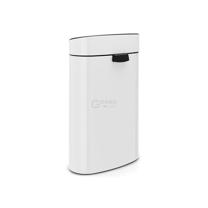 Brabantia Сміттєвий бак 40 л білий Touch Bin | https://grandposuda.com.ua