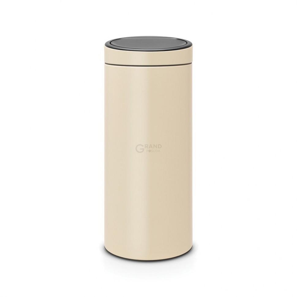 Brabantia Сміттєвий бак 30 л мигдальний Touch Bin | https://grandposuda.com.ua