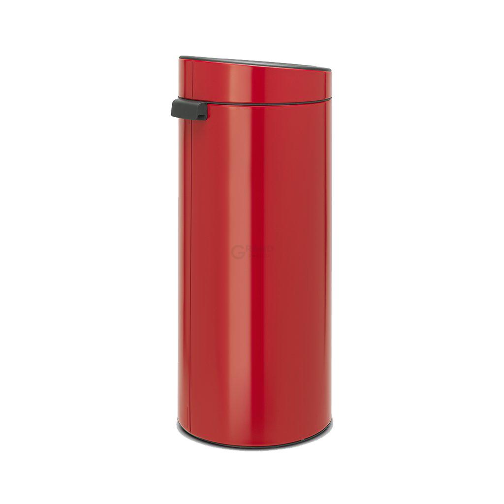 Brabantia Сміттєвий бак 30 л червоний Touch Bin | https://grandposuda.com.ua