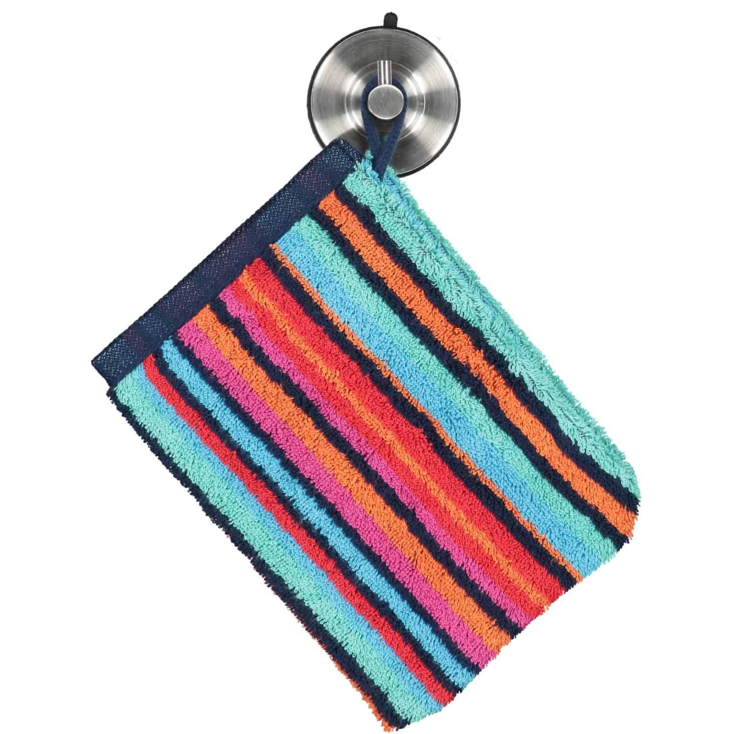 Мочалка-рукавиця 16 х 22 см Multicolor Stripes Art Cawo | https://grandposuda.com.ua