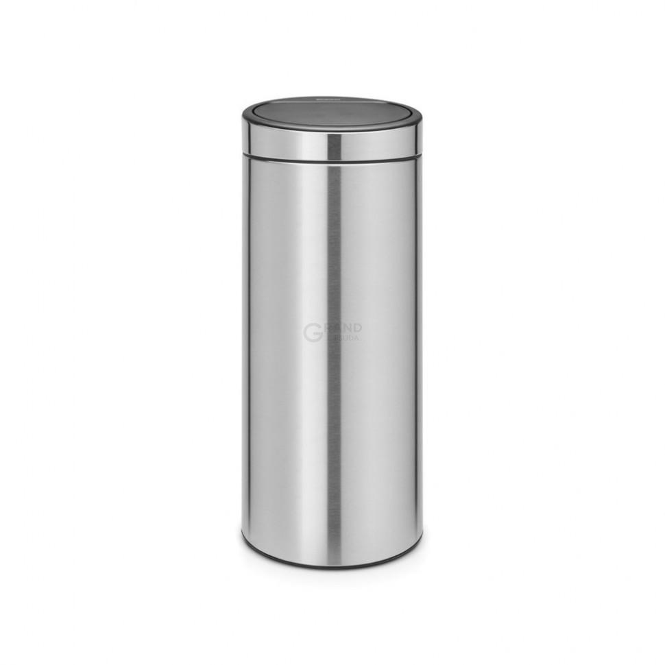 Brabantia Сміттєвий бак 30 л матова сталь Touch Bin | https://grandposuda.com.ua