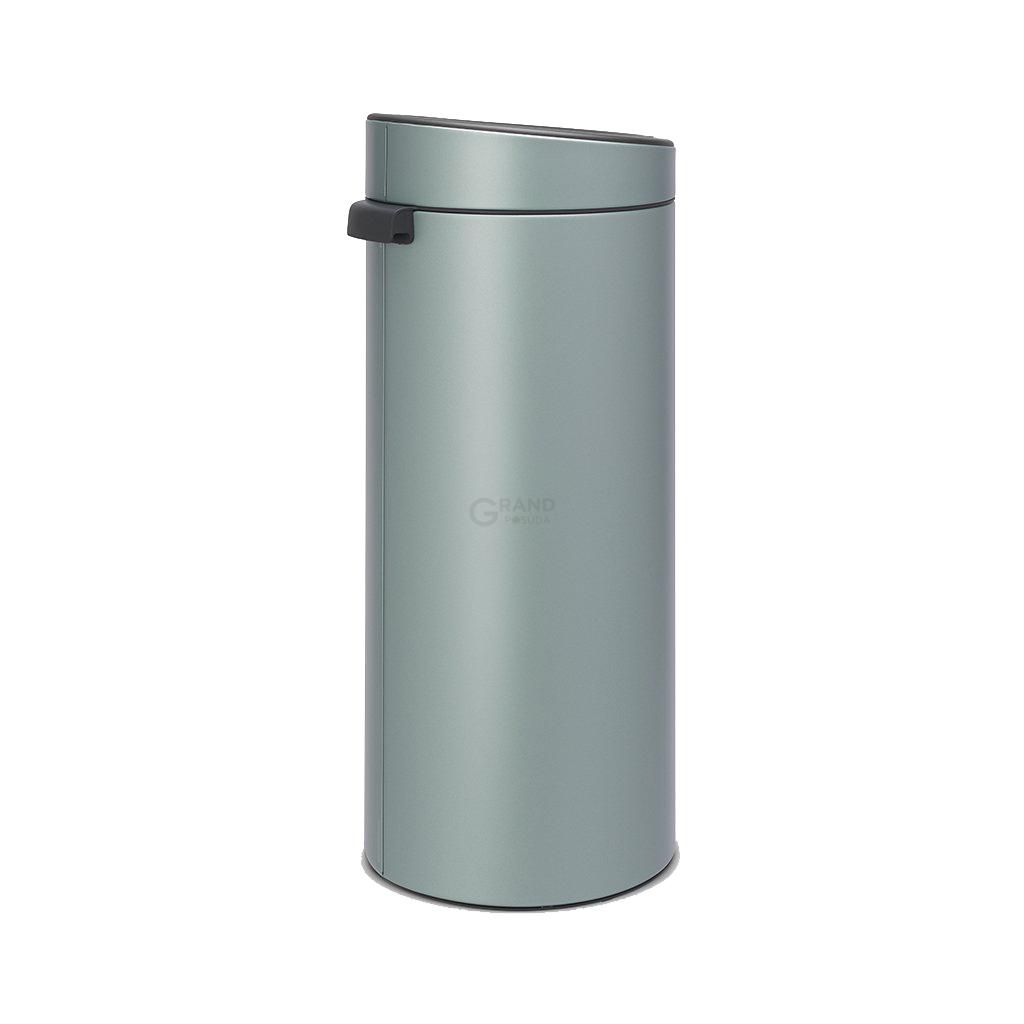 Brabantia Сміттєвий бак 30 л мятний металік Touch Bin | https://grandposuda.com.ua