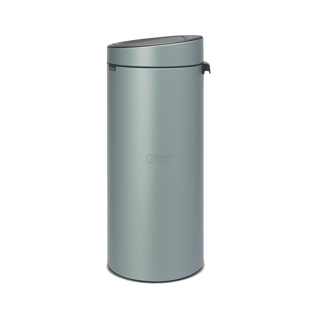 Brabantia Сміттєвий бак 30 л мятний металік Touch Bin | https://grandposuda.com.ua