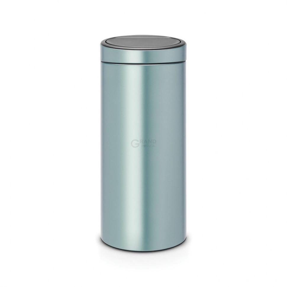Brabantia Сміттєвий бак 30 л мятний металік Touch Bin | https://grandposuda.com.ua