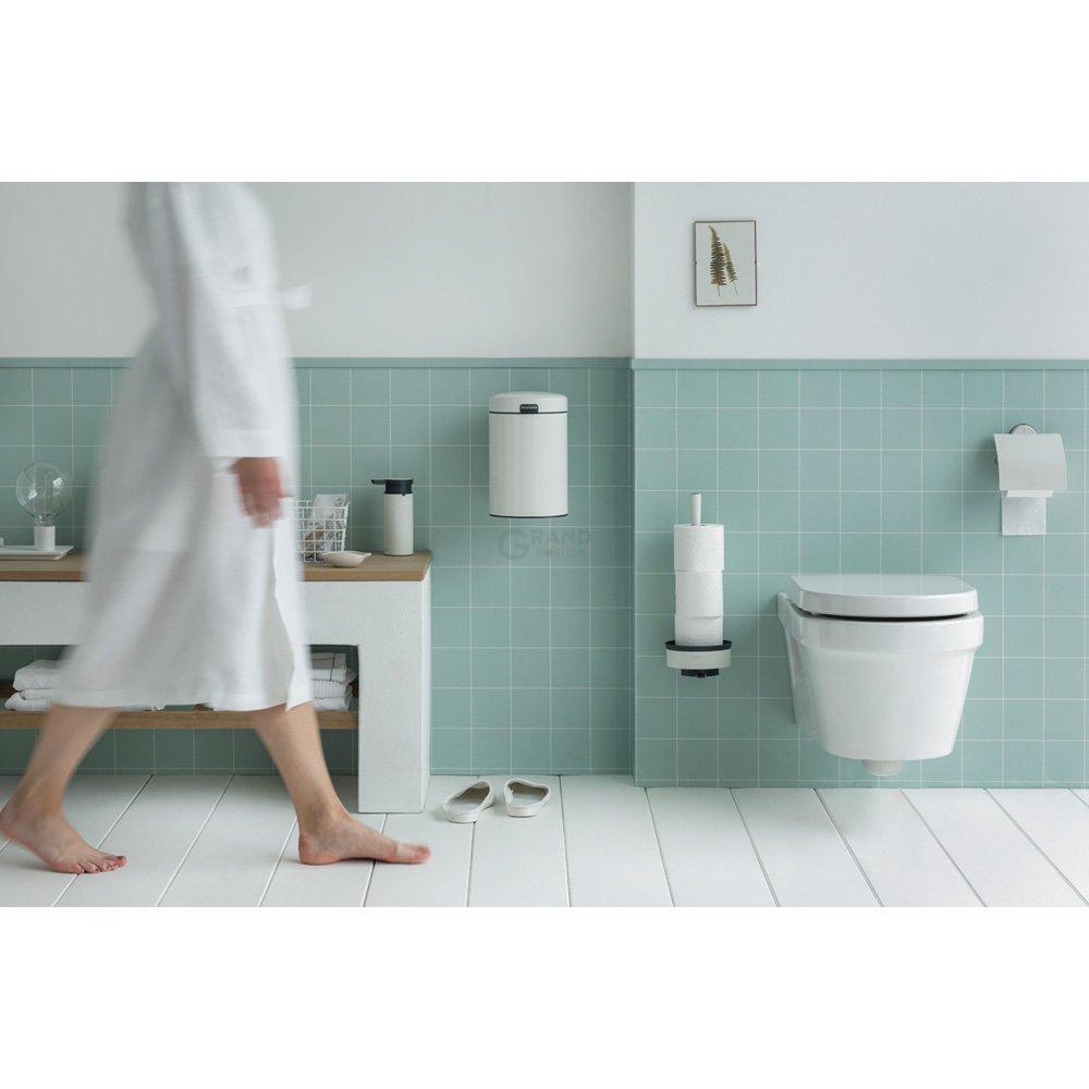 Brabantia Настенный мусорный бак 3 л белый NewIcon | https://grandposuda.com.ua