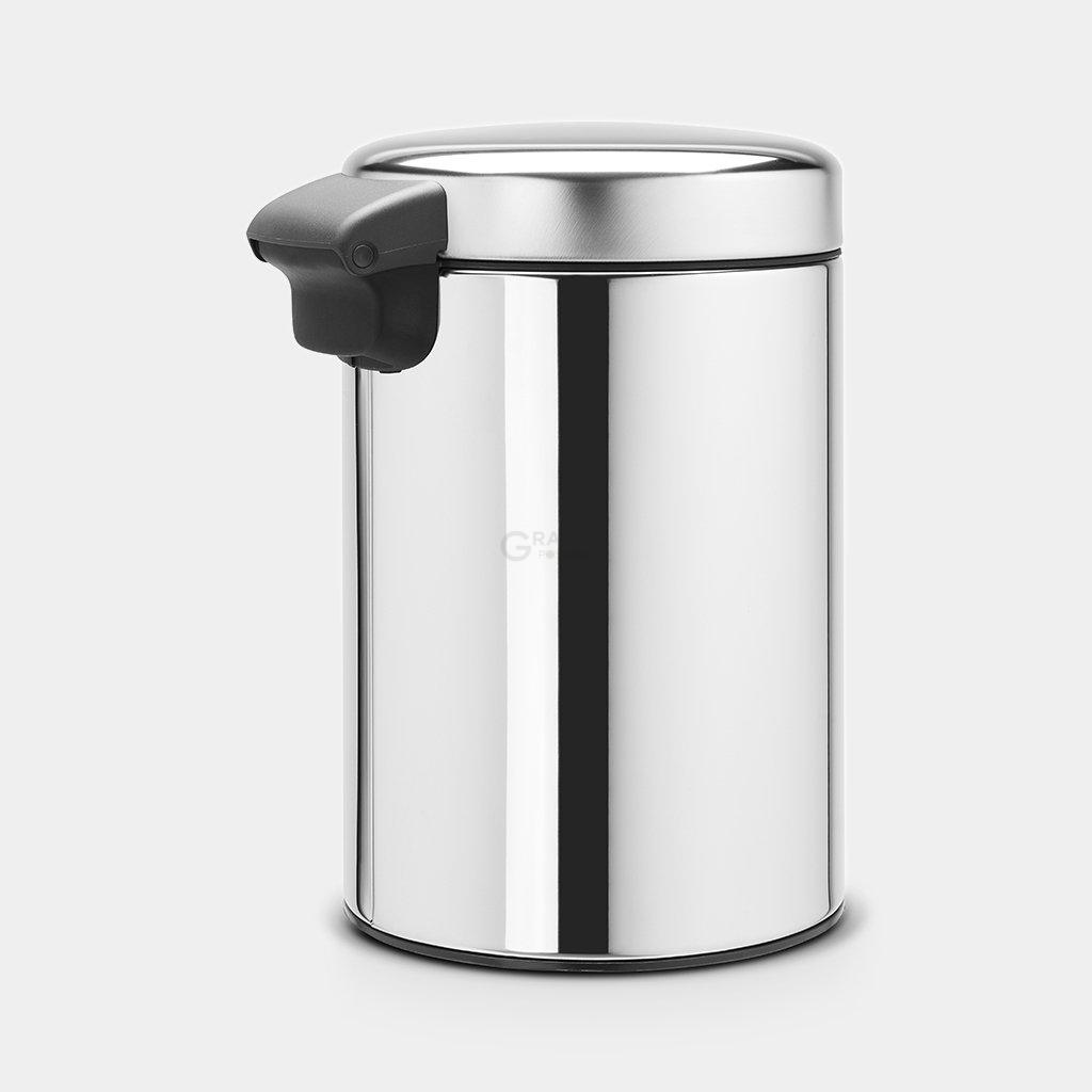Brabantia Настінний сміттєвий бак 3 л сталевий глянсовий NewIcon | https://grandposuda.com.ua