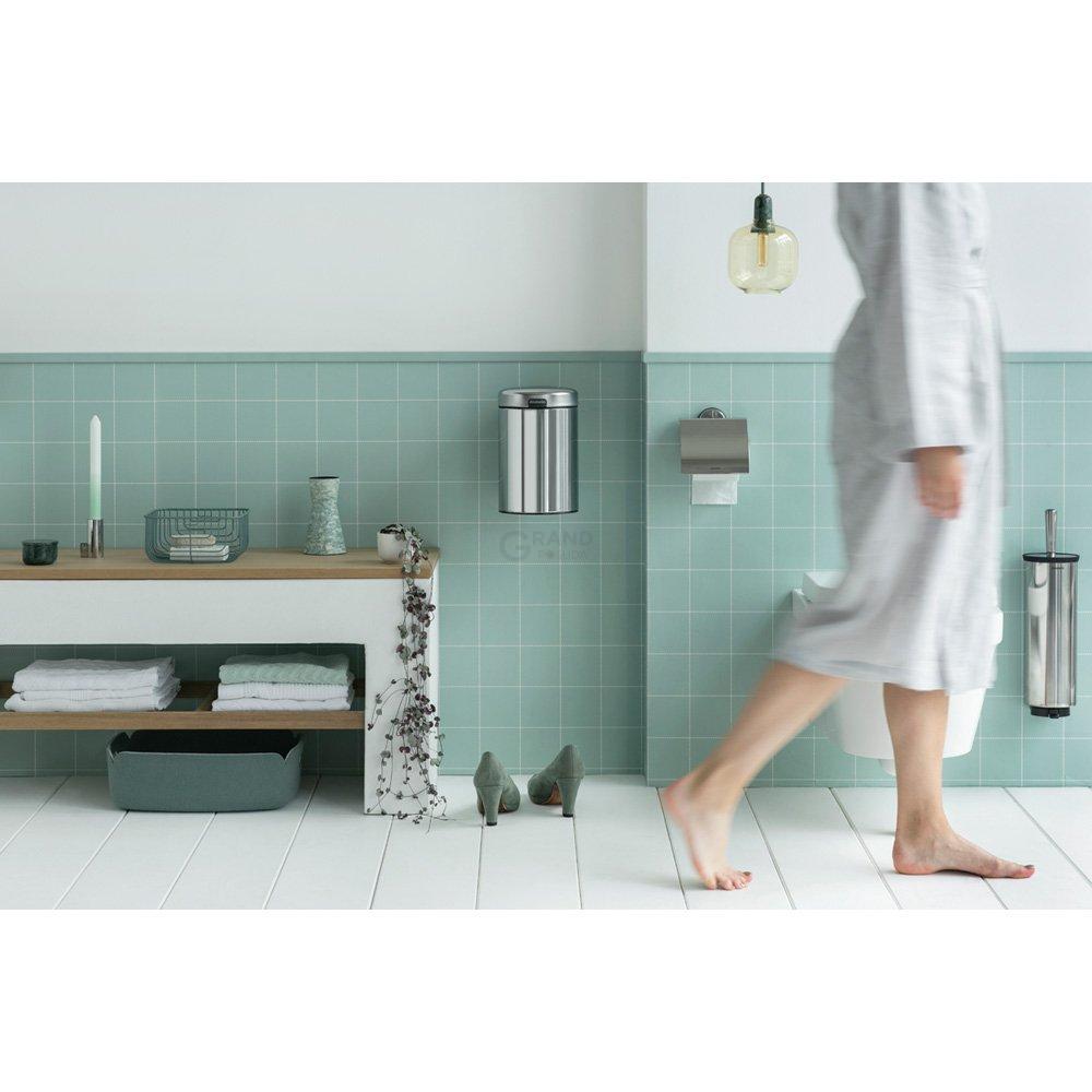 Brabantia Настінний сміттєвий бак 3 л сталевий глянсовий NewIcon | https://grandposuda.com.ua