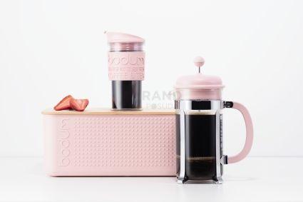 Bodum Корзина для хлеба розовая, 36,5 см, Bistro | https://grandposuda.com.ua