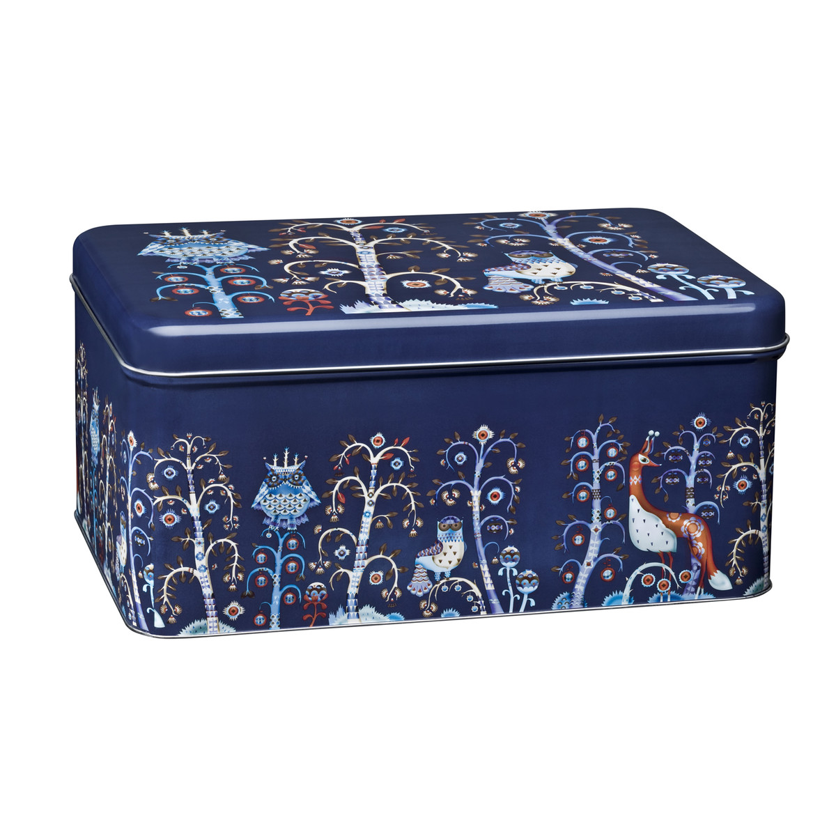 Iittala Ємність для зберігання 17,8х13х28 см синя Taika | https://grandposuda.com.ua