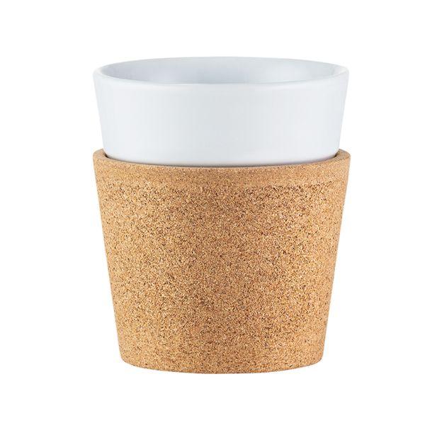 Bodum Набор кружек с пробковой защитой 0,17 л, 2 предмета, Bistro | https://grandposuda.com.ua