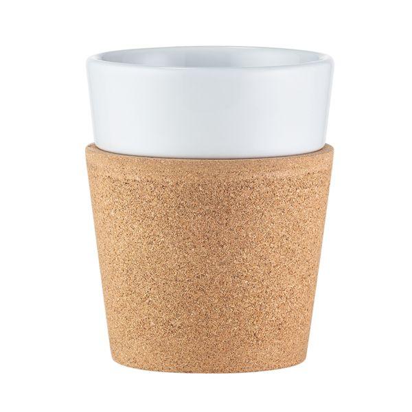 Bodum Набор кружек с пробковой защитой 0,3 л, 2 предмета, Bistro | https://grandposuda.com.ua